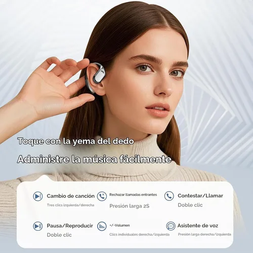 Vista 4 de M75 Auriculares de oído abierto, auriculares de oreja abierta Negro