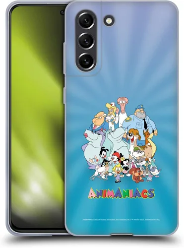 Vista 8 de Head Case Designs Officially Licensed Animaniacs Dot Graphics Gel Case [Military Grade Protection] Compatible with Samsung Galaxy S21 FE 5G and