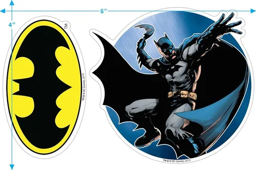 Vista 3 de Popfunk Classic Batman Washed Out Logo T Shirt & Stickers