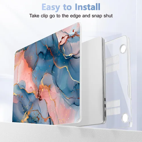 Vista 5 de Funda para MacBook Air de 15 Pulgadas 2025 2024 2023 Versión M4 A3241 M3 A3114 M2 A2941, Carcasa Rígida con Protector de Pantalla y Cubierta