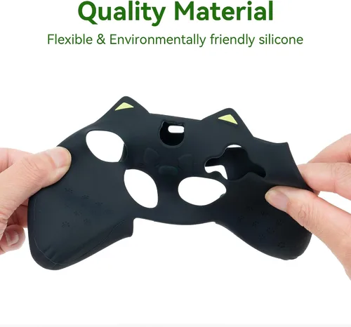 Vista 4 de GeekShare Cat Paw Controller Skin Grips Set Anti-Slip Silicone Protective Cover Skin Case Compatible with Xbox Series X Controller with 2 Thumb Grip