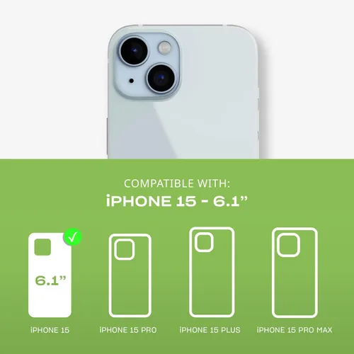 Vista 3 de Tech21 Evo - Funda transparente para iPhone 16e y 15, compatible con MagSafe, funda de protección contra impactos, transparente