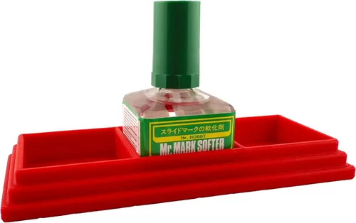 Vista 5 de Jeff Did It! - Soporte cuadrado de cemento con pegamento para botellas con capacidad para 3 botellas, compatible con Mr Hobby Cement Setter