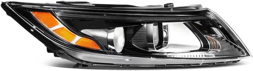 Vista 5 de Faro Transparente Lente Carcasa Negra para Kia Optima SXL 2013