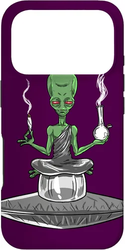 Vista 30 de Alien Smoker Bong Funny ET 420 Weed Space - Funda de regalo para iPhone 17