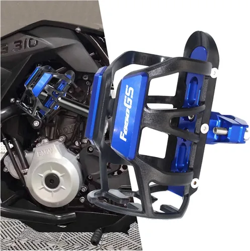 Vista 4 de Para F 650 GS para BMW para F650GS para F650 GS Moto CNC aleación de aluminio bebida botella de agua bebida taza titular (color : azul)