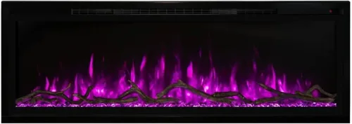 Vista 3 de AMS Chimenea Llamas Modernas Spectrum Slimline 100 pulgadas Chimenea eléctrica SKU : SPS-100B