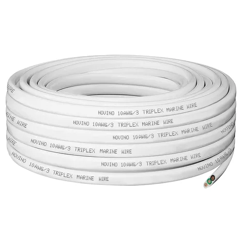 Vista 4 de Cable marino 10/3 calibre 10 Cable de grado marino 10/3 AWG Cable triple de 10 pies