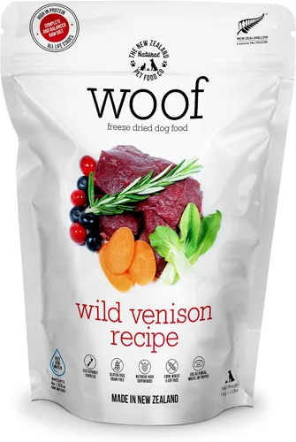 Vista 11 de The New Zealand Natural Pet Food Co Woof Alimento Liofilizado para Perros - Venado Salvaje, Alto en Proteínas, Complemento Alimenticio y Golosinas