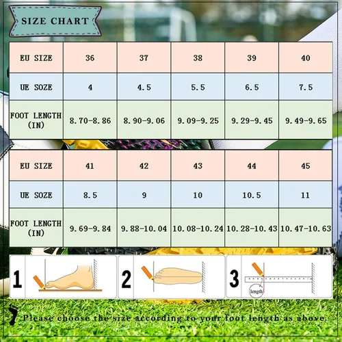 Vista 7 de WINGFAI Zapatos de fútbol para hombre, zapatos de fútbol profesionales de alta calidad, transpirables, atléticos, para exterioresinteriores, fútbol