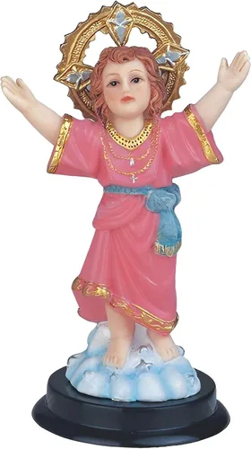 Vista 3 de ICE Armor Estatua de Santo Divino Nino de 12 pulgadas de alto, estatua divina para niño Jesús, decoración religiosa, escritorio de oficina, hogar