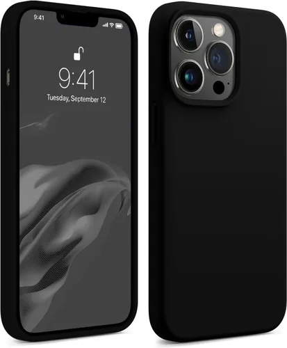 Vista 23 de AOTESIER Funda magnética para iPhone 13 Pro Max, compatible con MagSafe, protección militar a prueba de golpes, funda de silicona con forro de Verde