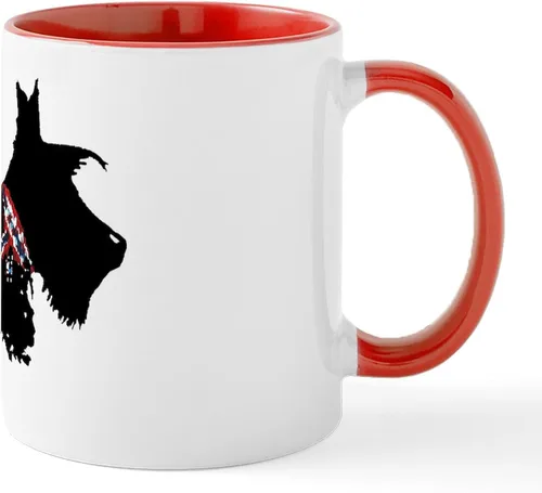 Vista 24 de CafePress Cloud Angel & Scotty Taza de café de cerámica (11 oz)