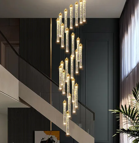 Vista 15 de Candelabros de cristal modernos de 1 luz LED regulable Iluminación colgante para isla de cocina, comedor, pasillo