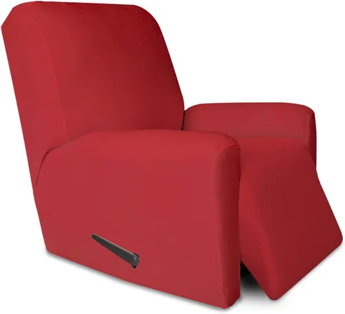 Vista 117 de PureFit Funda súper elástica para sofá reclinable con bolsillo, funda de sofá suave y antideslizante de elastano, lavable, protector de muebles
