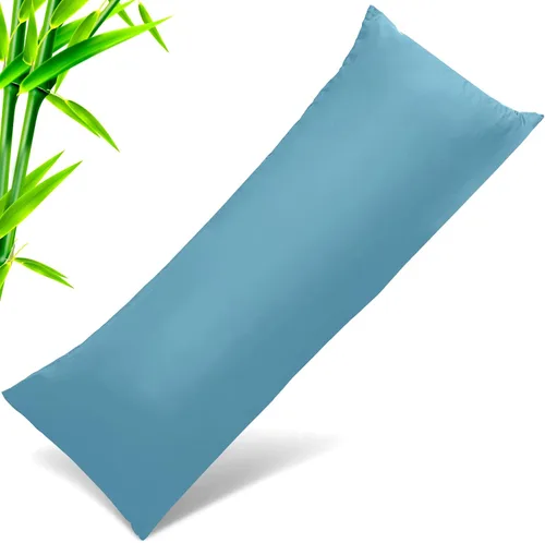 Vista 51 de Fundas de almohada tamaño estándar paquete de 2, fundas de almohada de rayón de bambú refrescantes con cierre de sobre, fundas de almohada frescas