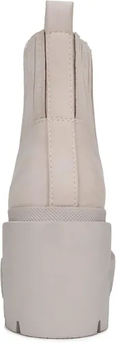 Vista 2 de Soda RABBET Botas de tobillo con suela gruesa para mujer doble gore Chelsea