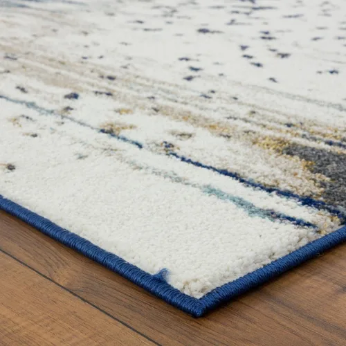 Vista 4 de LUXE WEAVERS Alfombra abstracta de 5 x 7, azul
