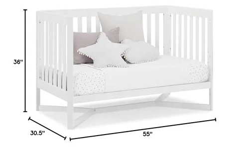 Vista 13 de Delta Children Tribeca - Cuna convertible 4 en 1, color blanco bianca Bianca Blanco