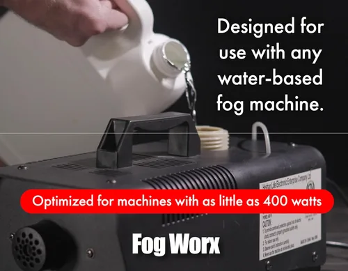 Vista 3 de FogWorx Fog Juice - 1 galón de líquido de niebla orgánico (128 onzas) - Densidad media, alto rendimiento, larga duración líquido para máquina