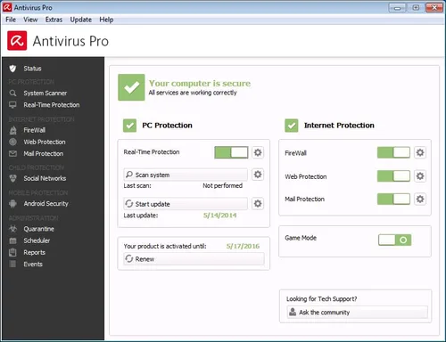 Vista 2 de Avira Antivirus Pro 2017 3 Device 1 Year Download [Online Code]