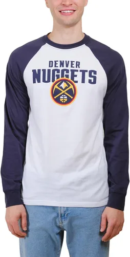 Vista 12 de Ultra Game Men’s NBA Official Super Soft Raglan Baseball T-Shirt