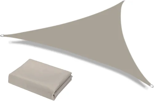 Vista 17 de Neween Toldo Vela, 6'7'' x 6'7'' x 6'7'' Toldo Vela Triangular Impermeable para Patio Jardín Cubierta Pérgola Exterior Toldo Vela 98% Bloqueo UV