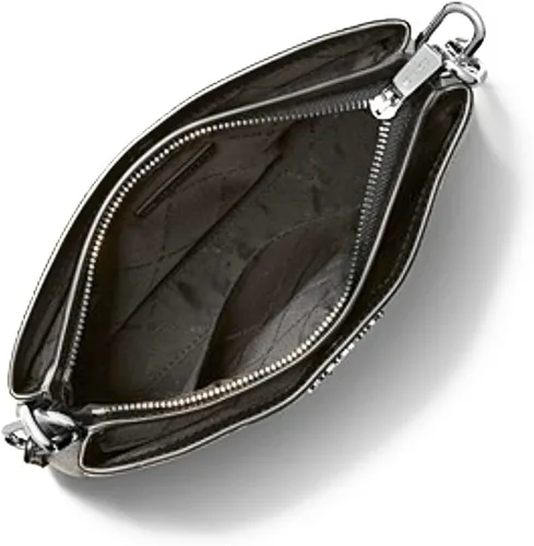Vista 3 de Trisha - Bolso cruzado con logotipo mediano, Negro