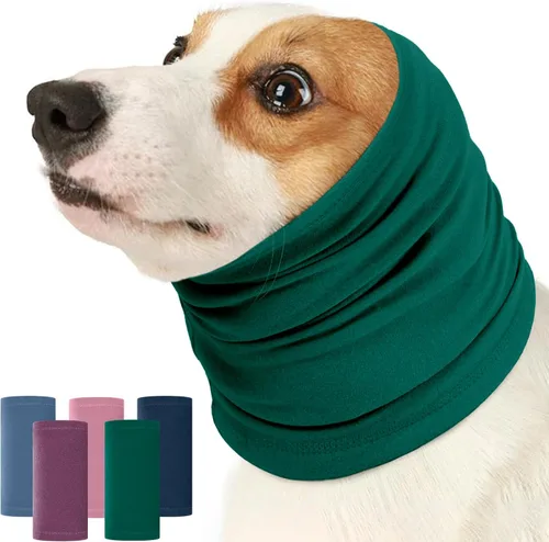 Vista 10 de Nanaki Sudadera con capucha calmante para perros, fundas silenciosas para la cabeza, cubiertas para las orejas, capucha para baño de ruido