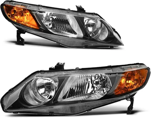 Vista 42 de oEdRo Switchback - Conjunto de faros delanteros LED compatibles con Accord 2003 2004 2005 2006 2007 DRL, par de repuesto con carcasa negra