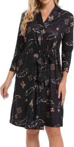 Vista 6 de SUFEINI Conjunto de batas de maternidad y manta a juego, bata de baño para mamá y mujer