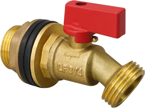 Vista 8 de GHT 3/4 espita para barril de lluvia, kit de espiga de barril de agua de mamparo de latón para piezas de tanque de bricolaje y accesorios