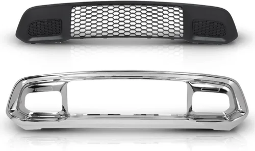 Vista 10 de Cubierta de parachoques delantero inferior compatible con Jeep Cherokee (submodelo: Latitude, Limited, North, Sport) 2014 2015 2016 2017 2018 Negro