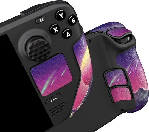 Vista 14 de PlayVital Professional Textured Soft Rubber Pads Handle Grips for Steam Deck LCD & OLED, Trackpads Skin Grip Enhancement Back Button Protective