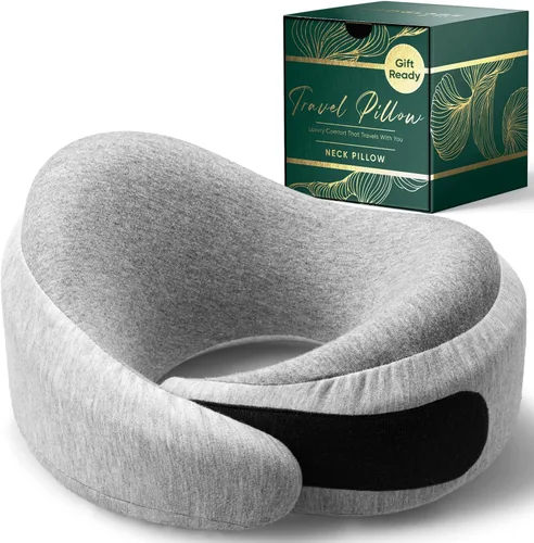 Vista 14 de Proglobe Luxe Travel - Almohada de apoyo para el cuello, 100% espuma