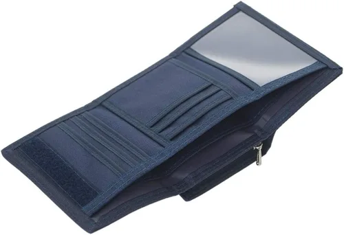 Vista 4 de TOPTIE Billetera triple para hombre, estilo casual, con 7 ranuras para tarjetas de crédito, capacidad extra, Negro