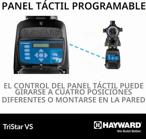 Vista 4 de Hayward Bomba de piscina, 1.85 HP (W3SP3202VSP), color negro