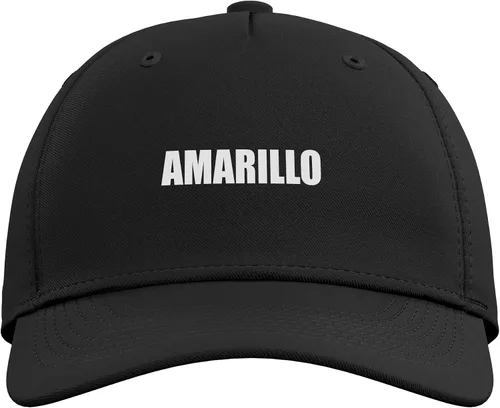 Vista 2 de Amarillo Gorra de béisbol ajustable estampada