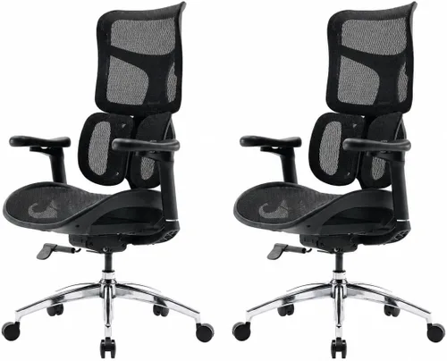 Vista 14 de SIHOO Doro S100 Ergonomic Office Chair - Dual Dynamic Lumbar Support, 4D Coordinated Armrests, 5-Level Adjustable Backrest, Recline Angle 135-degree
