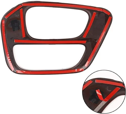 Vista 2 de Voodonala para Challenger Cubiertas de panel de cambio de marchas, accesorios decorativos para Dodge Challenger 2015-2022 (rojo)