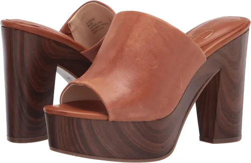 Vista 7 de Jessica Simpson Shelbie - Sandalias de tacón con plataforma para mujer, Caramelo