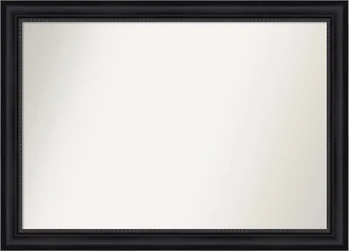 Vista 335 de Amanti Art Espejo personalizado, espejo de baño negro Astor, espejo de pared o espejo de tocador de baño sobre el fregadero (25 x 25 pulgadas)