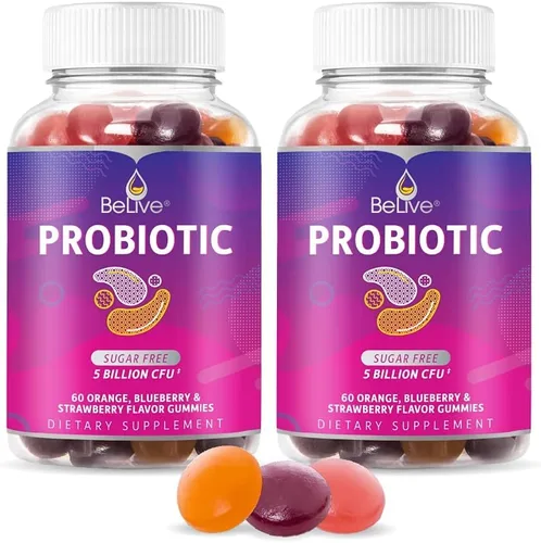 Vista 9 de BeLive Gomitas probióticas – Probióticos con 5 mil millones de UFC para la salud digestiva, hombres, mujeres y niños – para apoyo inmunológico, sin