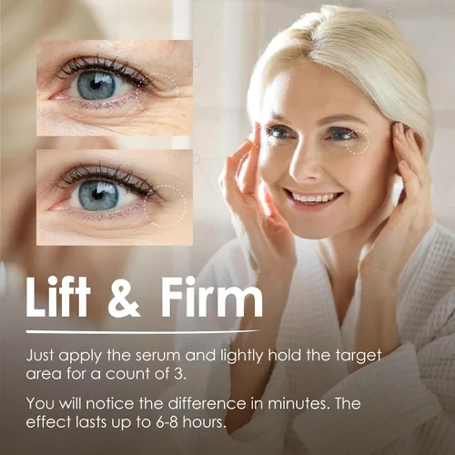 Vista 5 de MaxiLift - Suero de estiramiento facial instantáneo, suero para la piel para la cara y el levantamiento instantáneo de ojos, suave y firme piel