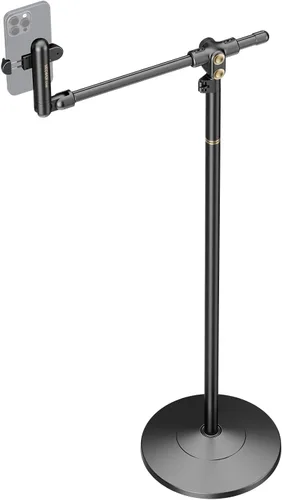 Vista 11 de NEEWER MT010 - Soporte de teléfono celular para escritorio, mesa de oficina ajustable, compatible con iPhone y Samsung para grabación de video
