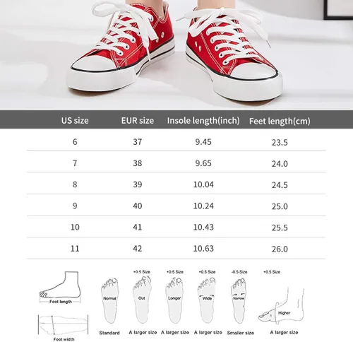 Vista 7 de Tenis de lona para mujeres, zapatos de lona de corte bajo con cordones, zapatos de tenis casuales