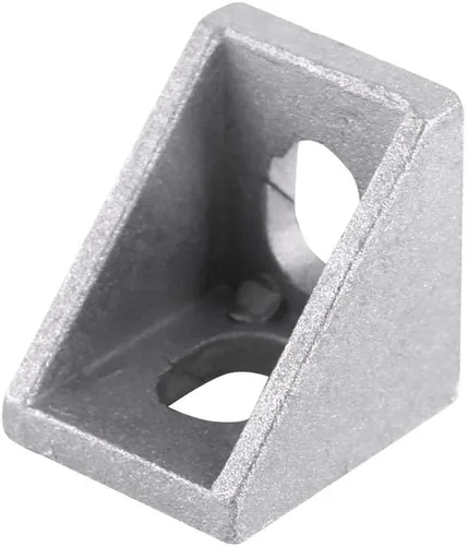 Vista 6 de 10 piezas 2020 soporte de esquina de aleación de aluminio en forma de L en ángulo recto para juntas de sujeción para el hogar Hardware de 0.787 x