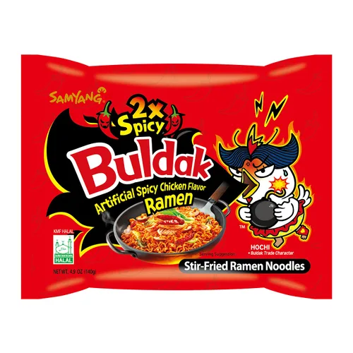 Vista 2 de Samyang - Ramen Buldak salteado, estilo coreano, sabor pollo picante, 4.94 onzas, 2 paquetes (paquete con 5 unidades)