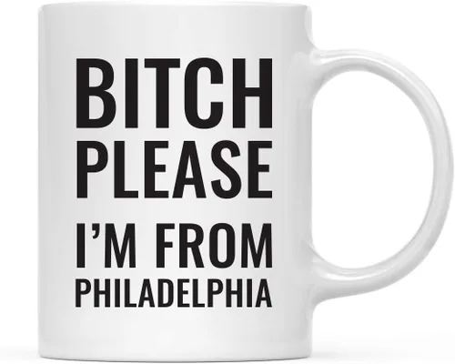 Vista 64 de Andaz Press Taza de café de 11 onzas, regalo de broma, Bitch Please I'm from Alabama, paquete de 1, incluye caja de regalo, divertidas ideas