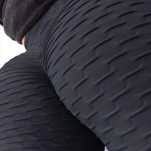 Vista 5 de SEASUM - Pantalones de yoga de cintura alta para mujer, con control de abdomen y realce de glúteos, leggings favorecedores para entrenar y correr